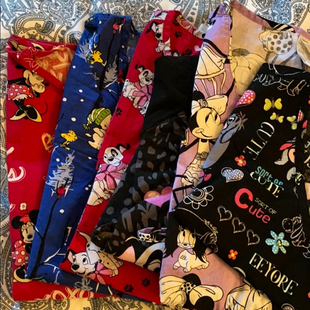 Disney scrubs tops